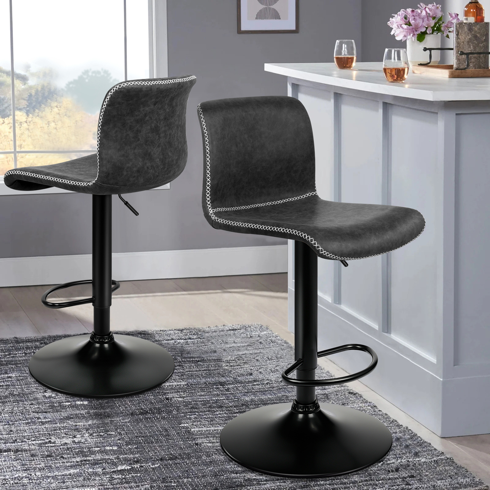 ALFORDSON Bar Stools Kitchen Swivel Dining Chairs Gas Lift Leather/Fabric - Picture 153 of 1,456