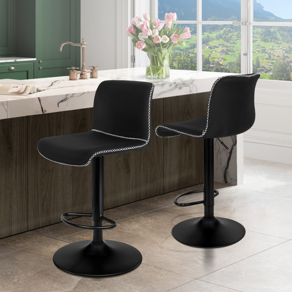 ALFORDSON Bar Stools Kitchen Swivel Dining Chairs Gas Lift Leather/Fabric - Picture 173 of 1,456