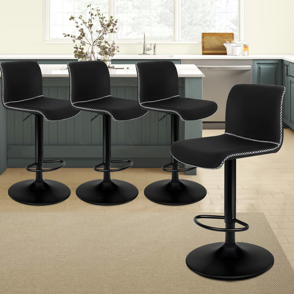 ALFORDSON Bar Stools Kitchen Swivel Dining Chairs Gas Lift Leather/Fabric - Picture 183 of 1,456