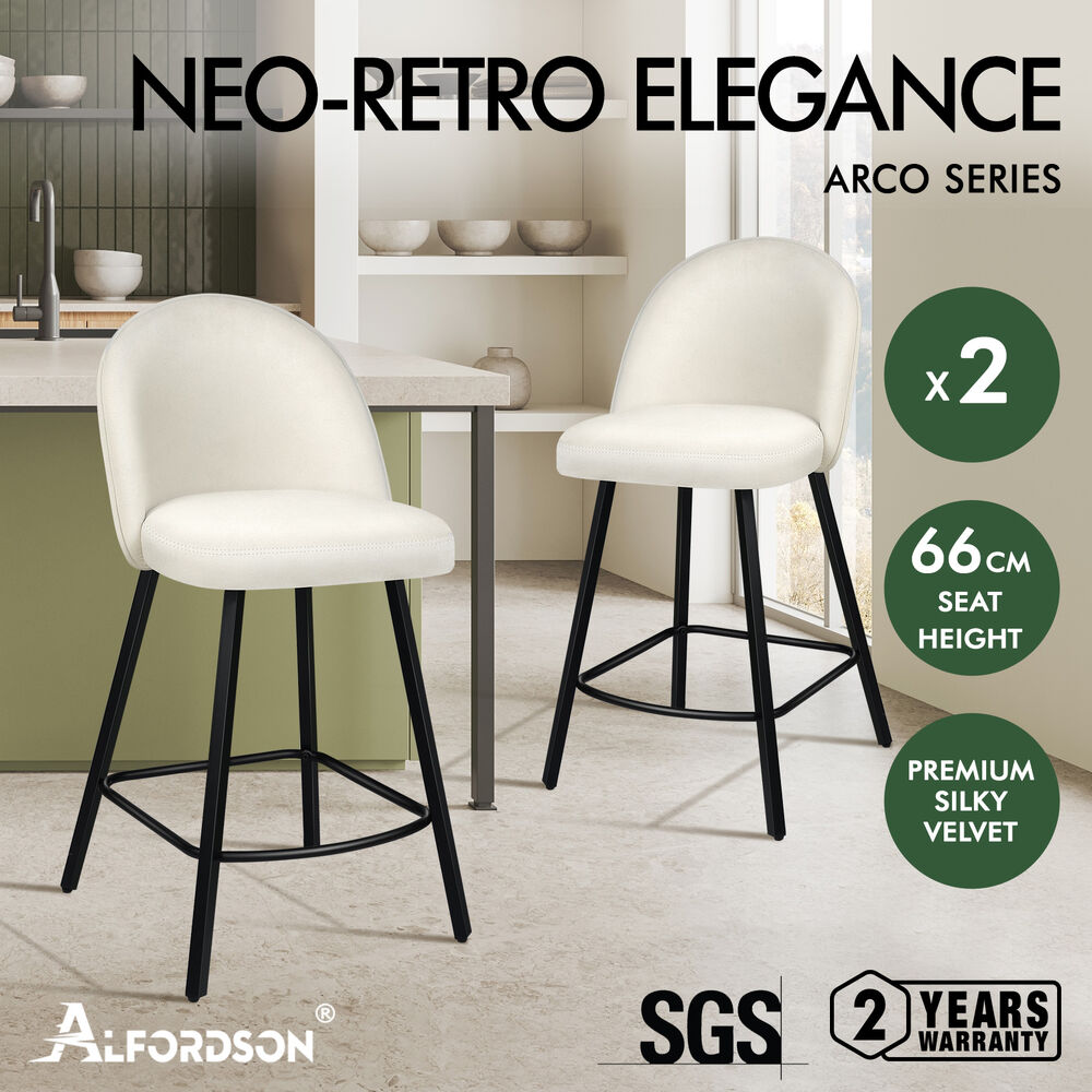 ALFORDSON Bar Stools Kitchen Swivel Gas Lift Wooden Dining Chairs x1/x2/x4 - Picture 1,129 of 1,284