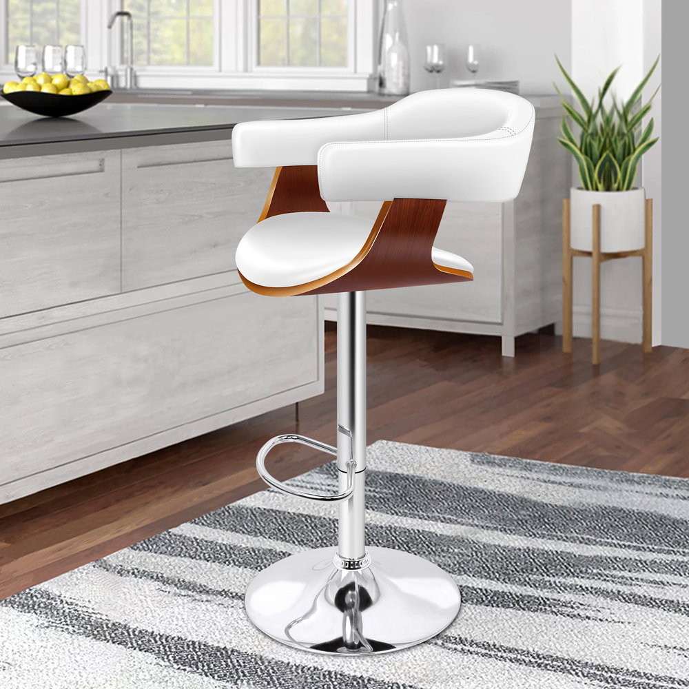 ALFORDSON Bar Stools Kitchen Swivel Gas Lift Wooden Dining Chairs x1/x2/x4 - Picture 505 of 1,152