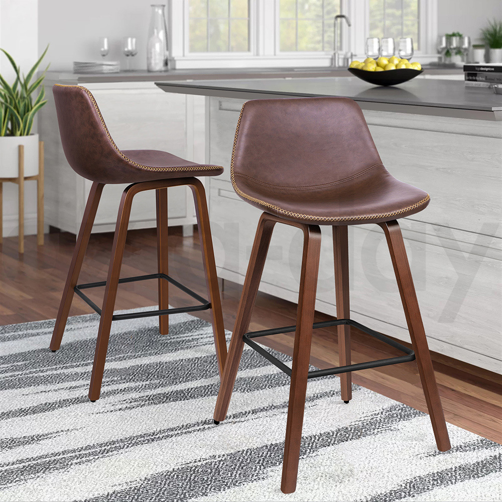 ALFORDSON Bar Stools Kitchen Swivel Gas Lift Wooden Dining Chairs x1/x2/x4 - Picture 841 of 1,152
