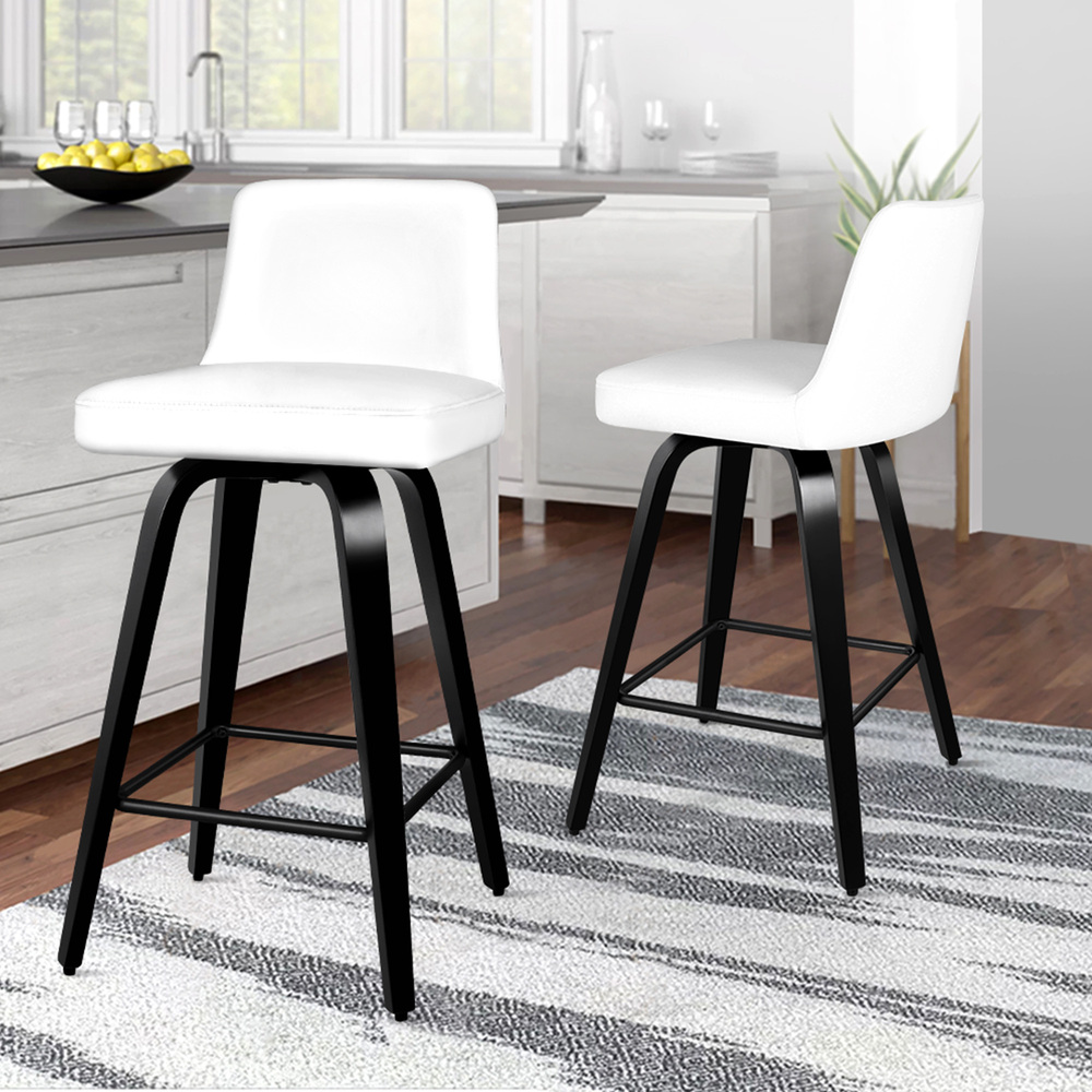 ALFORDSON Bar Stools Kitchen Swivel Gas Lift Wooden Dining Chairs x1/x2/x4 - Picture 301 of 1,152