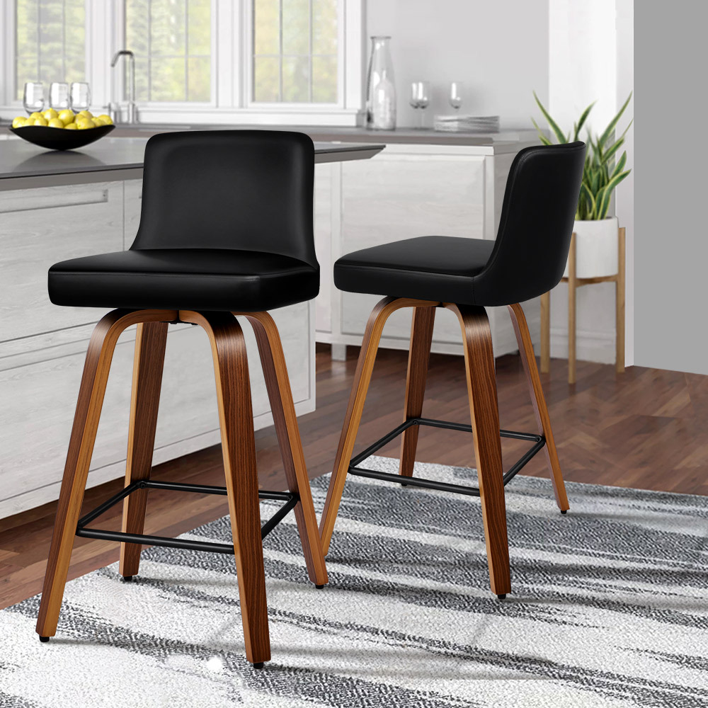ALFORDSON Bar Stools Kitchen Swivel Gas Lift Wooden Dining Chairs x1/x2/x4 - Picture 313 of 1,152