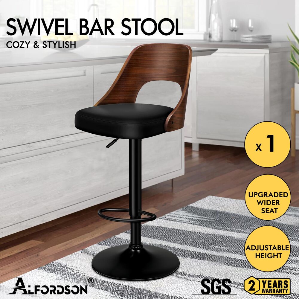 ALFORDSON Bar Stools Kitchen Swivel Dining Chairs Gas Lift Leather/Fabric - Picture 1,029 of 1,456