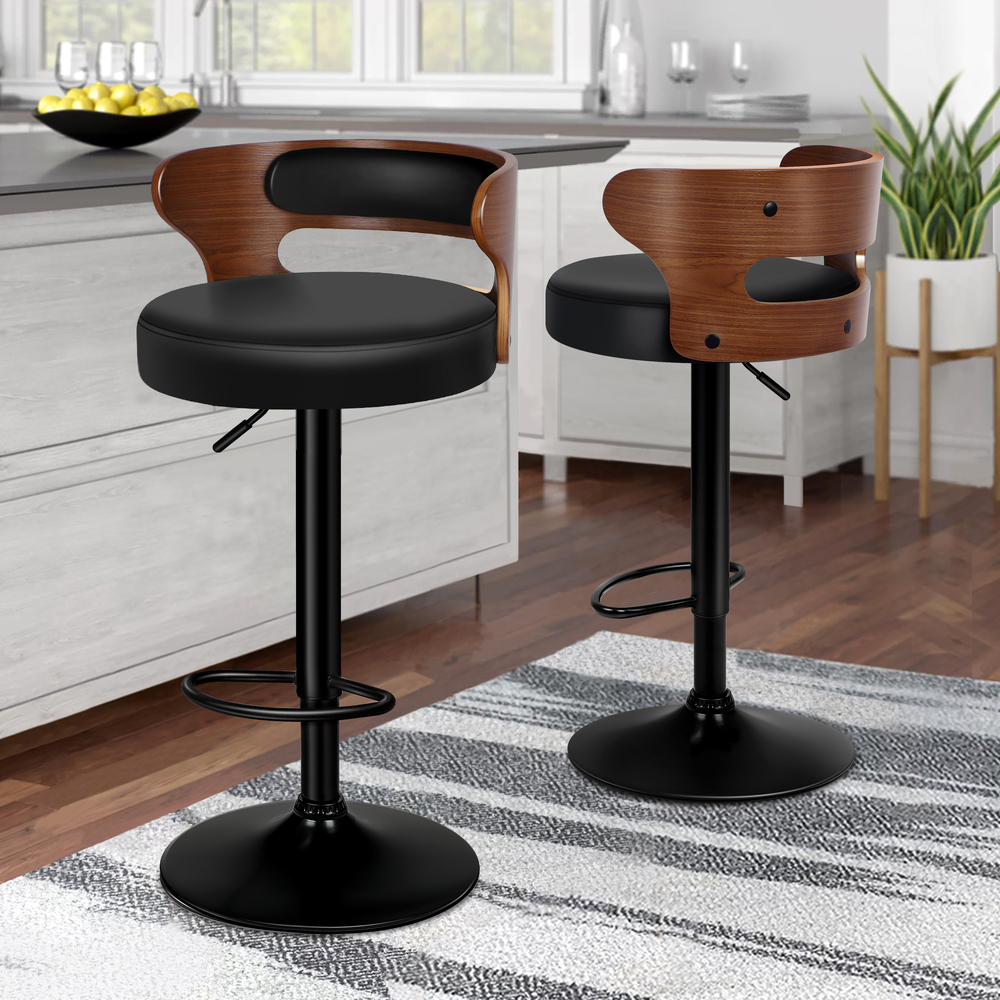 ALFORDSON Bar Stools Kitchen Swivel Gas Lift Wooden Dining Chairs x1/x2/x4 - Picture 589 of 1,152