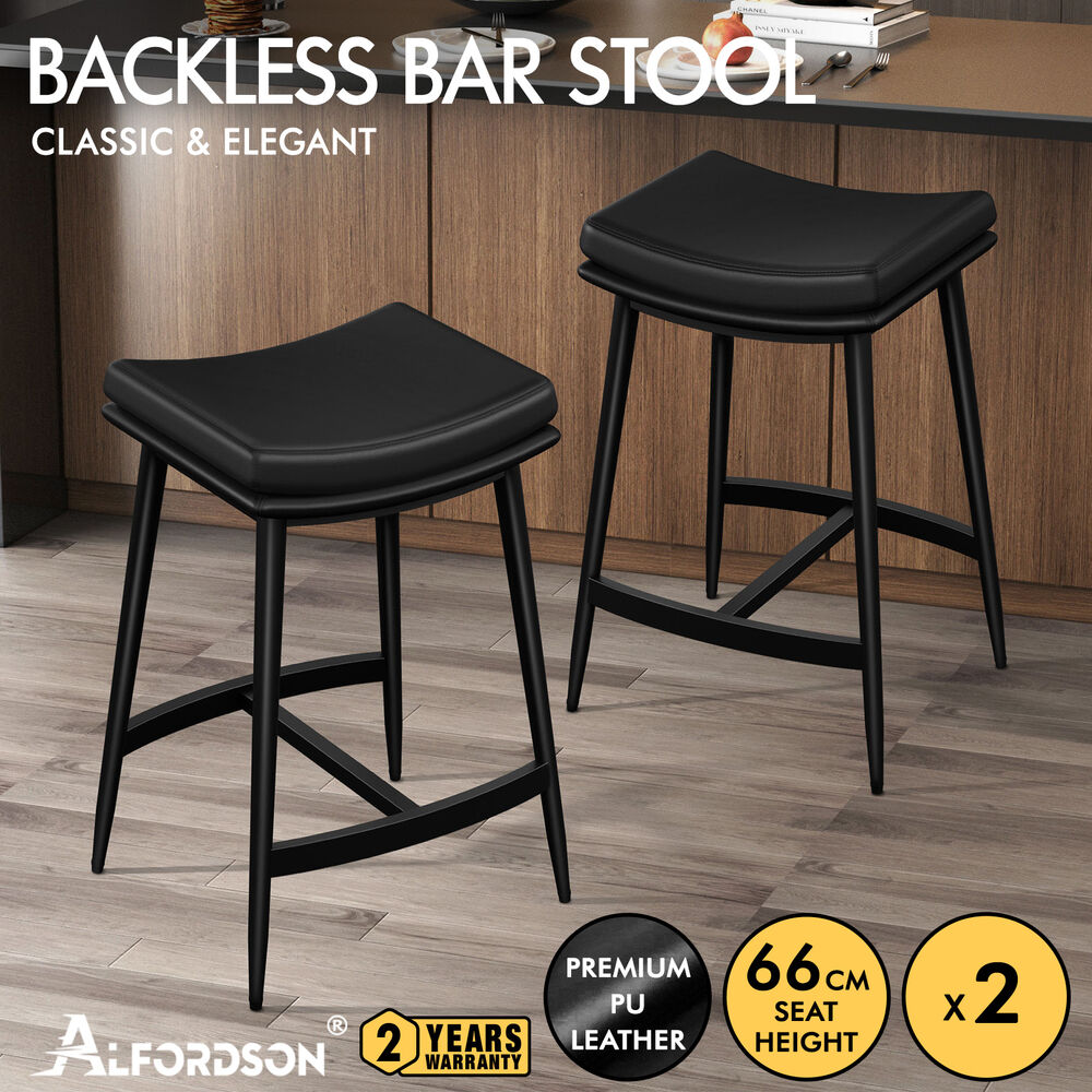 ALFORDSON Bar Stools Kitchen Swivel Gas Lift Wooden Dining Chairs x1/x2/x4 - Picture 1,189 of 1,284