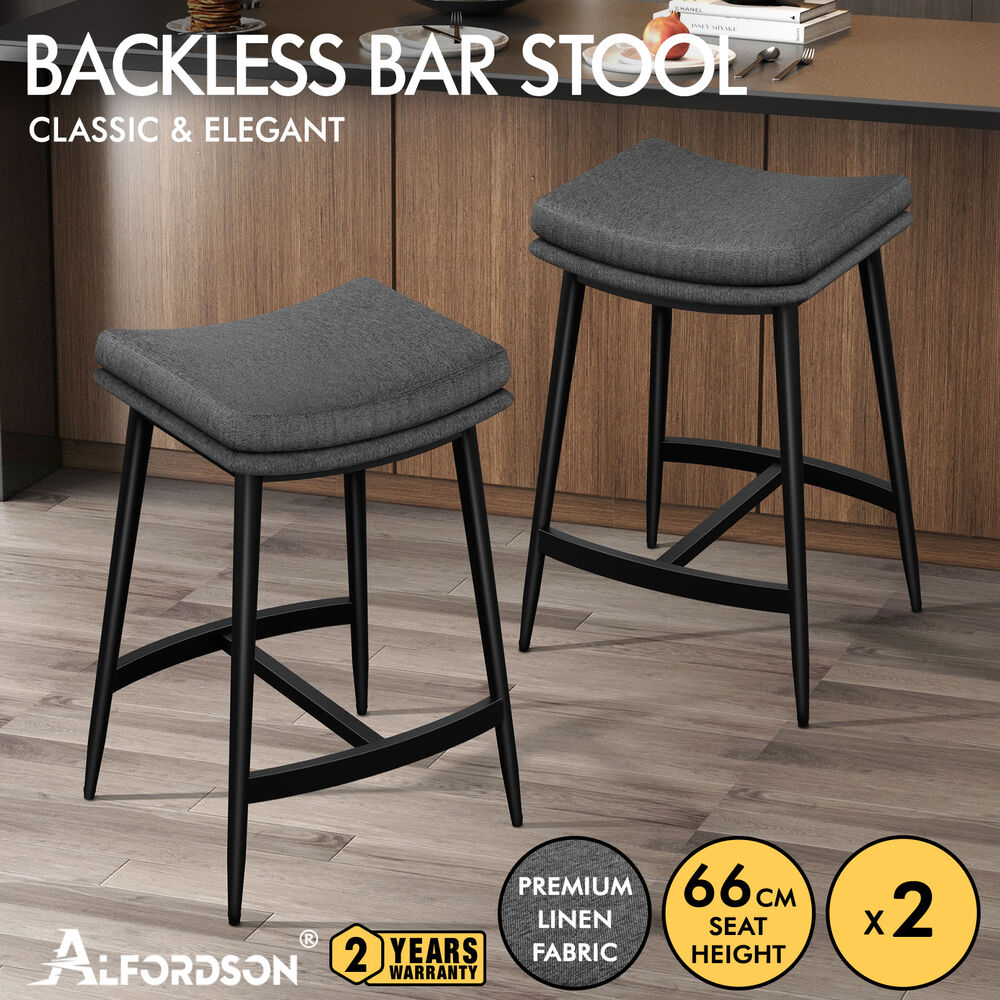 ALFORDSON Bar Stools Kitchen Swivel Gas Lift Wooden Dining Chairs x1/x2/x4 - Picture 1,201 of 1,284
