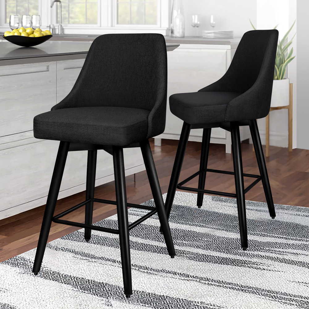 ALFORDSON Bar Stools Kitchen Swivel Gas Lift Wooden Dining Chairs x1/x2/x4 - Picture 745 of 1,152