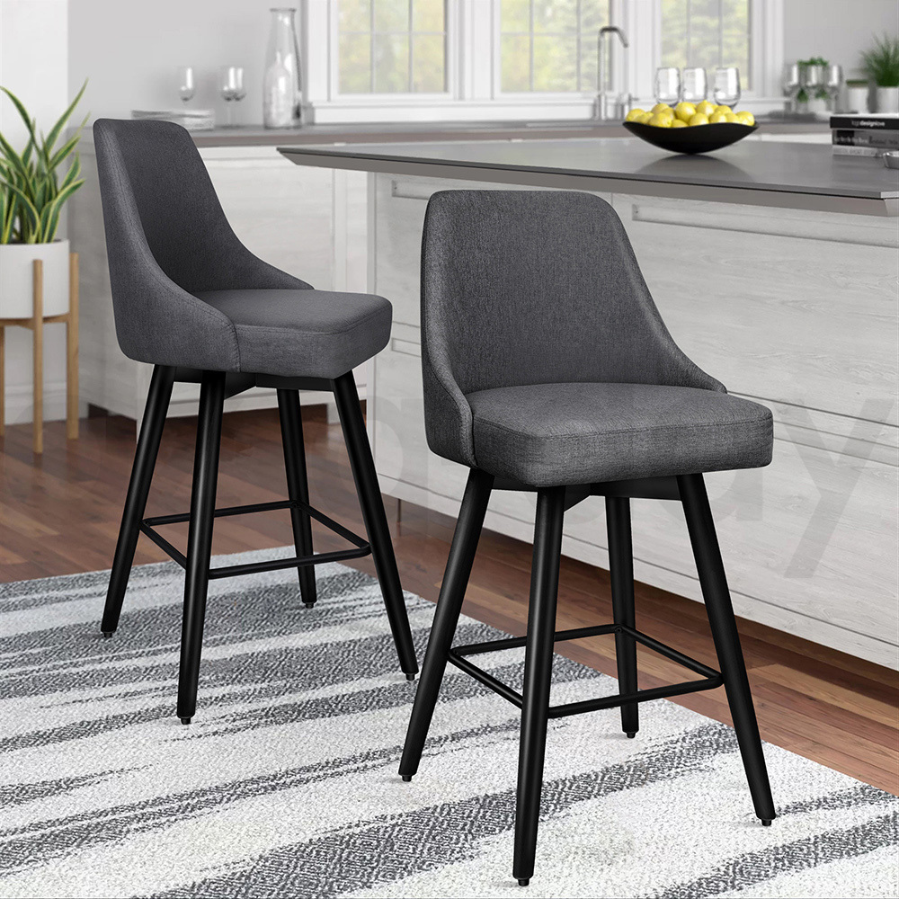 ALFORDSON Bar Stools Kitchen Swivel Gas Lift Wooden Dining Chairs x1/x2/x4 - Picture 757 of 1,152