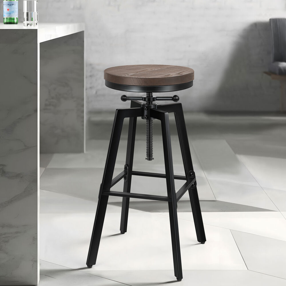ALFORDSON Bar Stools Kitchen Swivel Gas Lift Wooden Dining Chairs x1/x2/x4 - Picture 409 of 1,152