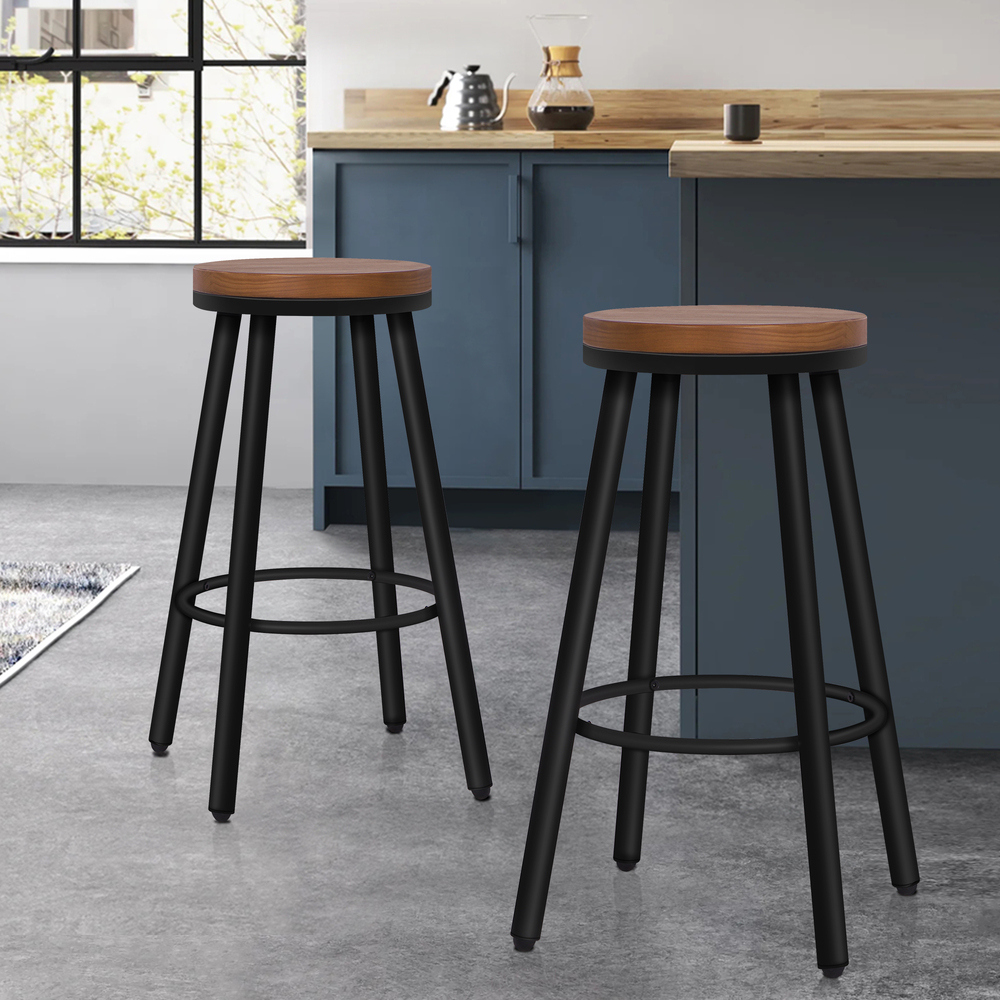 ALFORDSON Bar Stools Kitchen Swivel Gas Lift Wooden Dining Chairs x1/x2/x4 - Picture 937 of 1,152