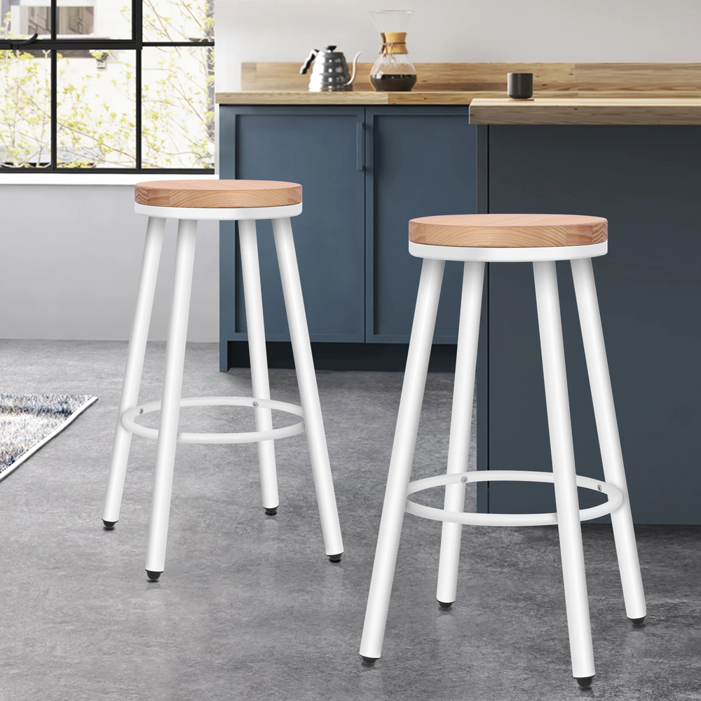 ALFORDSON Bar Stools Kitchen Swivel Gas Lift Wooden Dining Chairs x1/x2/x4 - Picture 949 of 1,152