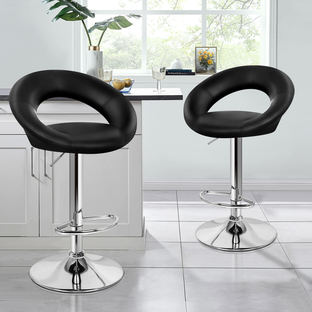ALFORDSON Bar Stools Kitchen Swivel Dining Chairs Gas Lift Leather/Fabric - Picture 1,217 of 1,456