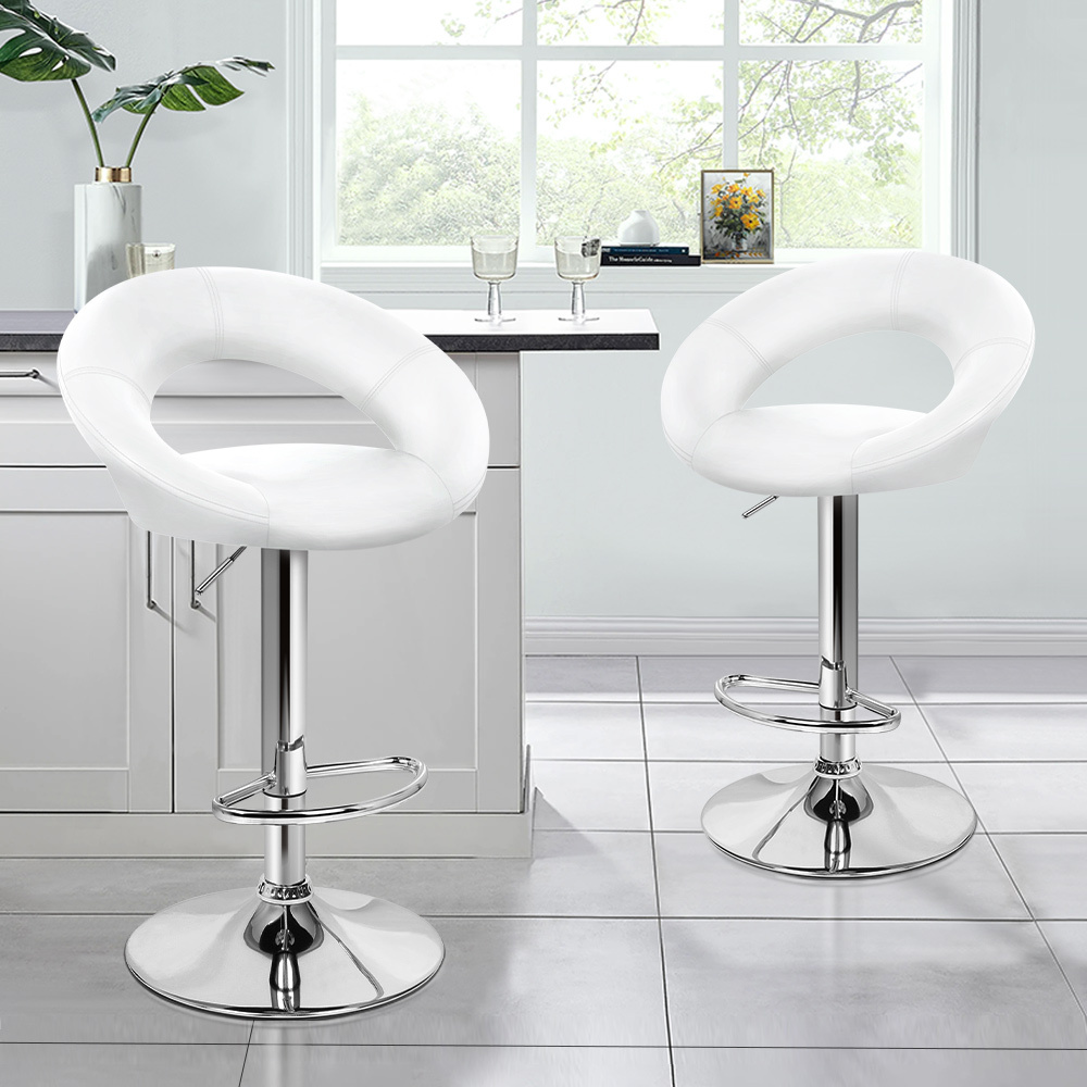 ALFORDSON Bar Stools Kitchen Swivel Dining Chairs Gas Lift Leather/Fabric - Picture 1,237 of 1,456