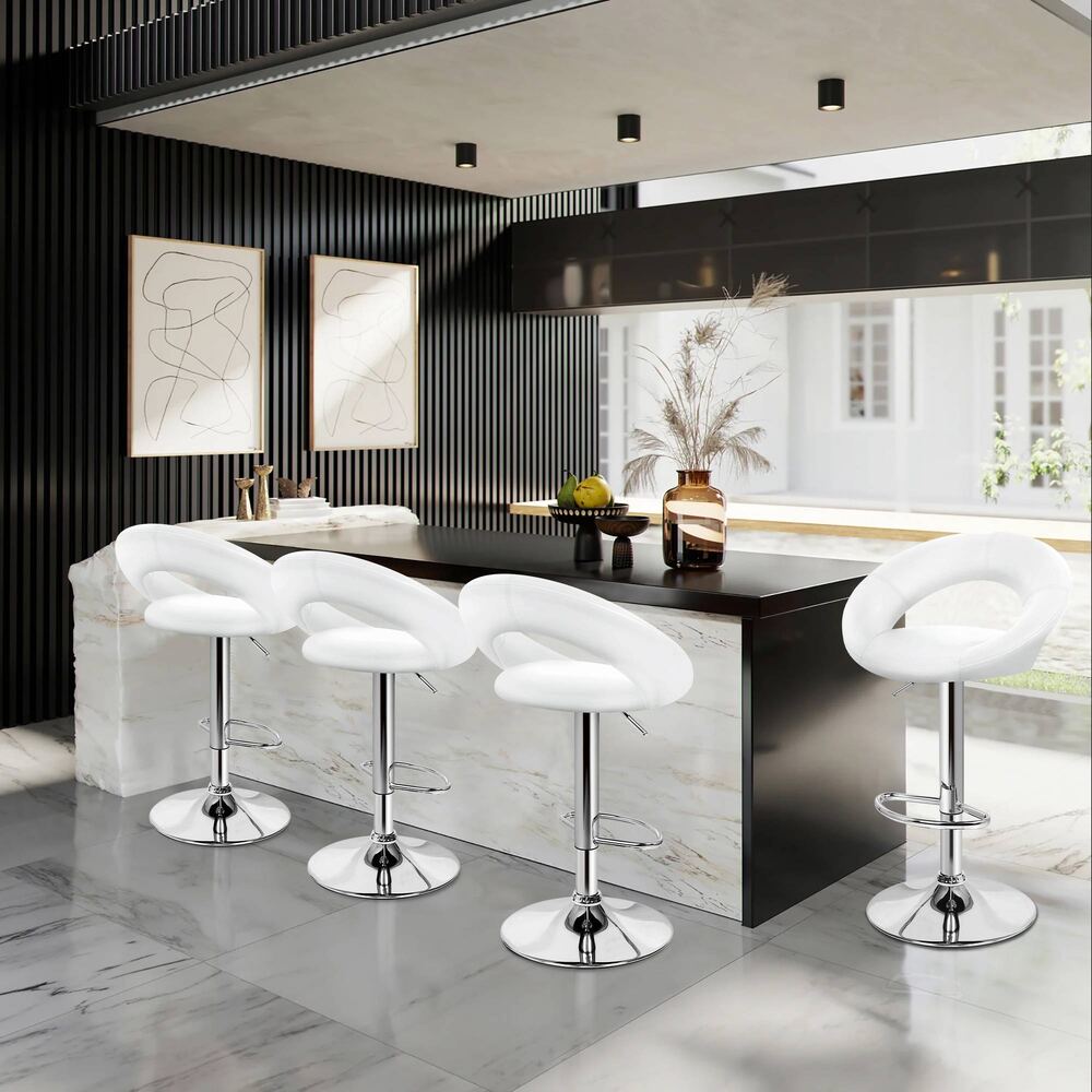 ALFORDSON Bar Stools Kitchen Swivel Dining Chairs Gas Lift Leather/Fabric - Picture 1,247 of 1,456