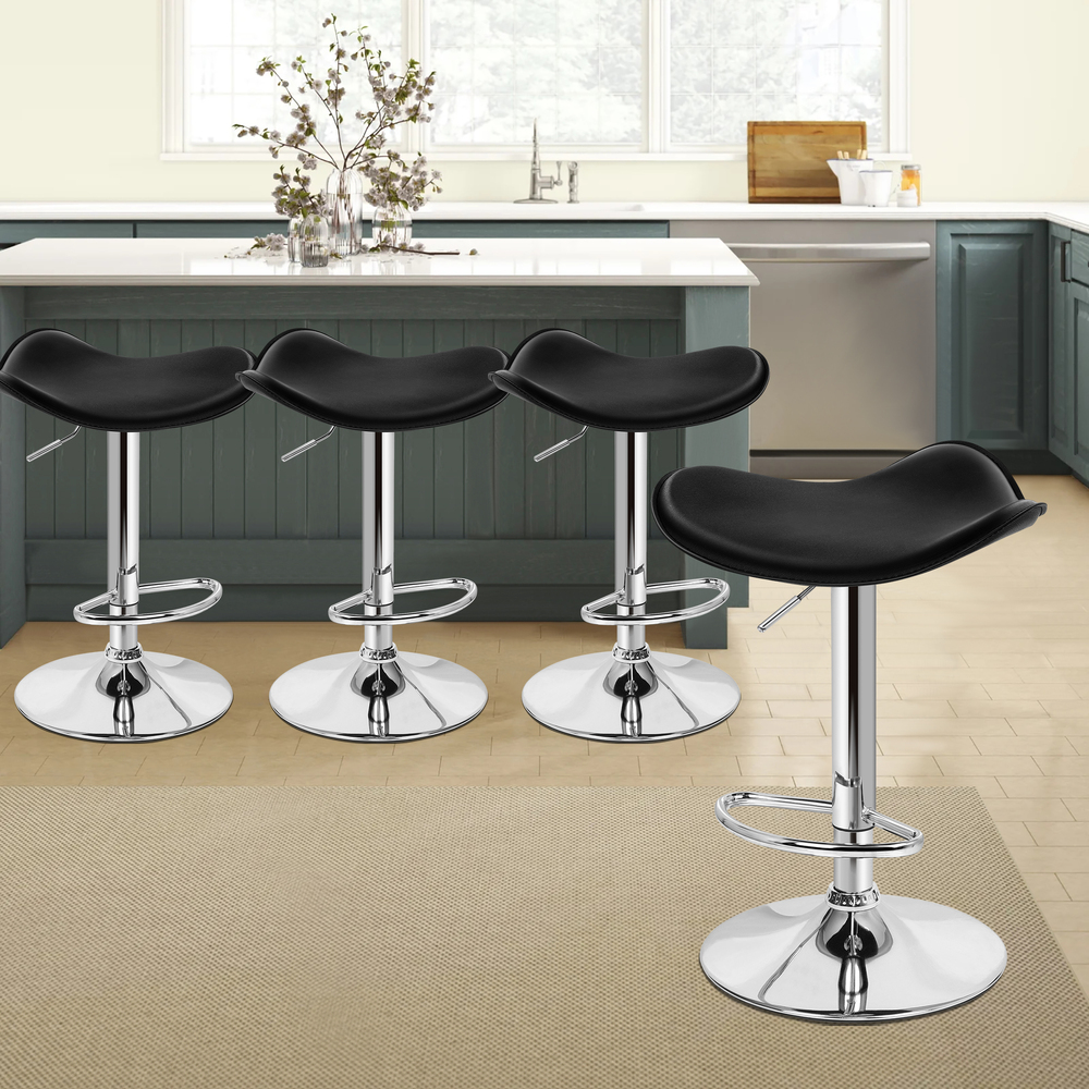 ALFORDSON Bar Stools Kitchen Swivel Dining Chairs Gas Lift Leather/Fabric - Picture 1,307 of 1,456