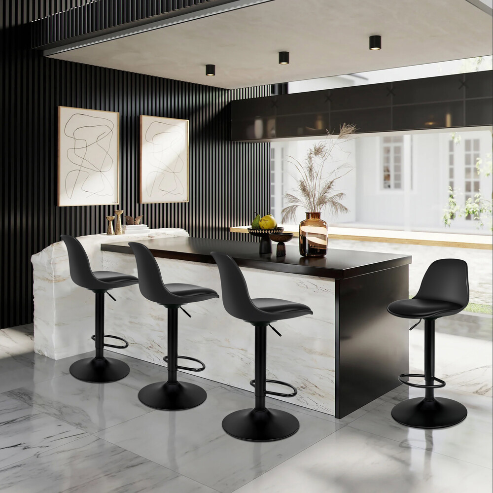 ALFORDSON Bar Stools Kitchen Swivel Dining Chairs Gas Lift Leather/Fabric - Picture 1,267 of 1,456