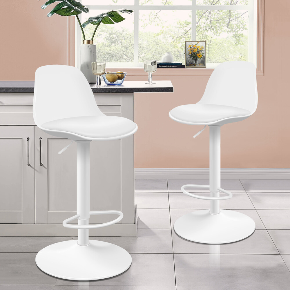 ALFORDSON Bar Stools Kitchen Swivel Dining Chairs Gas Lift Leather/Fabric - Picture 1,277 of 1,456