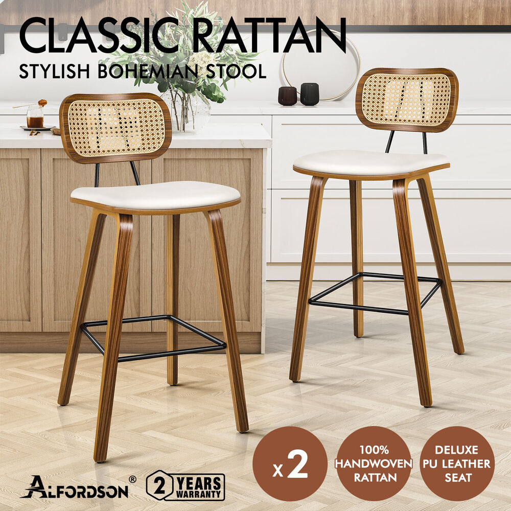 ALFORDSON Kitchen Bar Stools Wooden Swivel Leather Metal Dining Chair x2/x4 - Picture 573 of 1,020