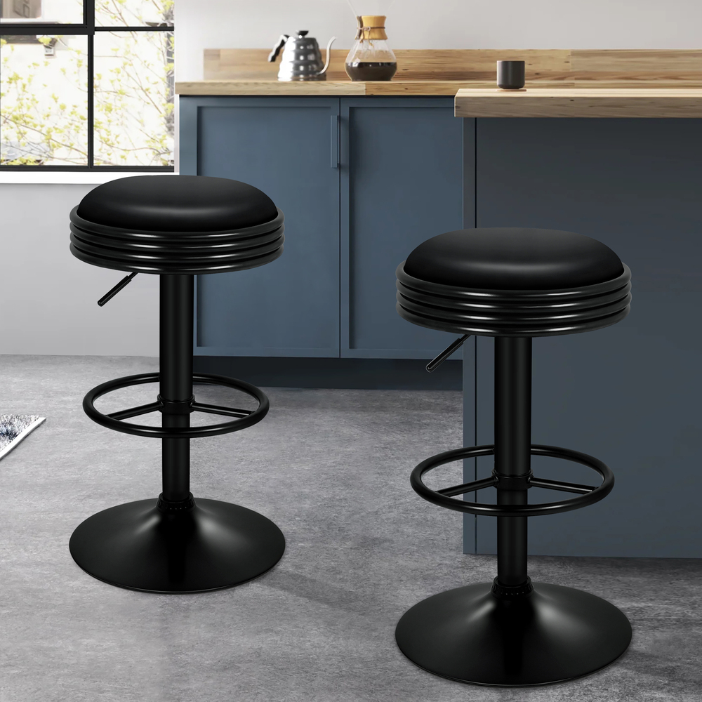 ALFORDSON Bar Stools Kitchen Swivel Gas Lift Wooden Dining Chairs x1/x2/x4 - Picture 961 of 1,152