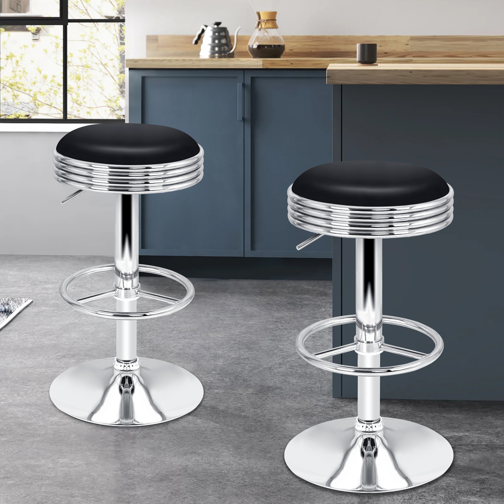 ALFORDSON Bar Stools Kitchen Swivel Gas Lift Wooden Dining Chairs x1/x2/x4 - Picture 973 of 1,152