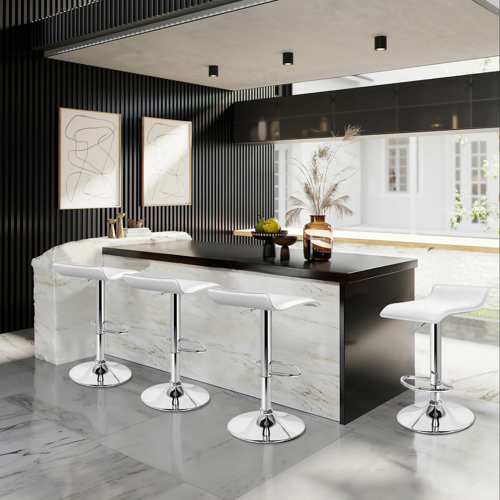 ALFORDSON Bar Stools Kitchen Swivel Dining Chairs Gas Lift Leather/Fabric - Picture 1,367 of 1,456