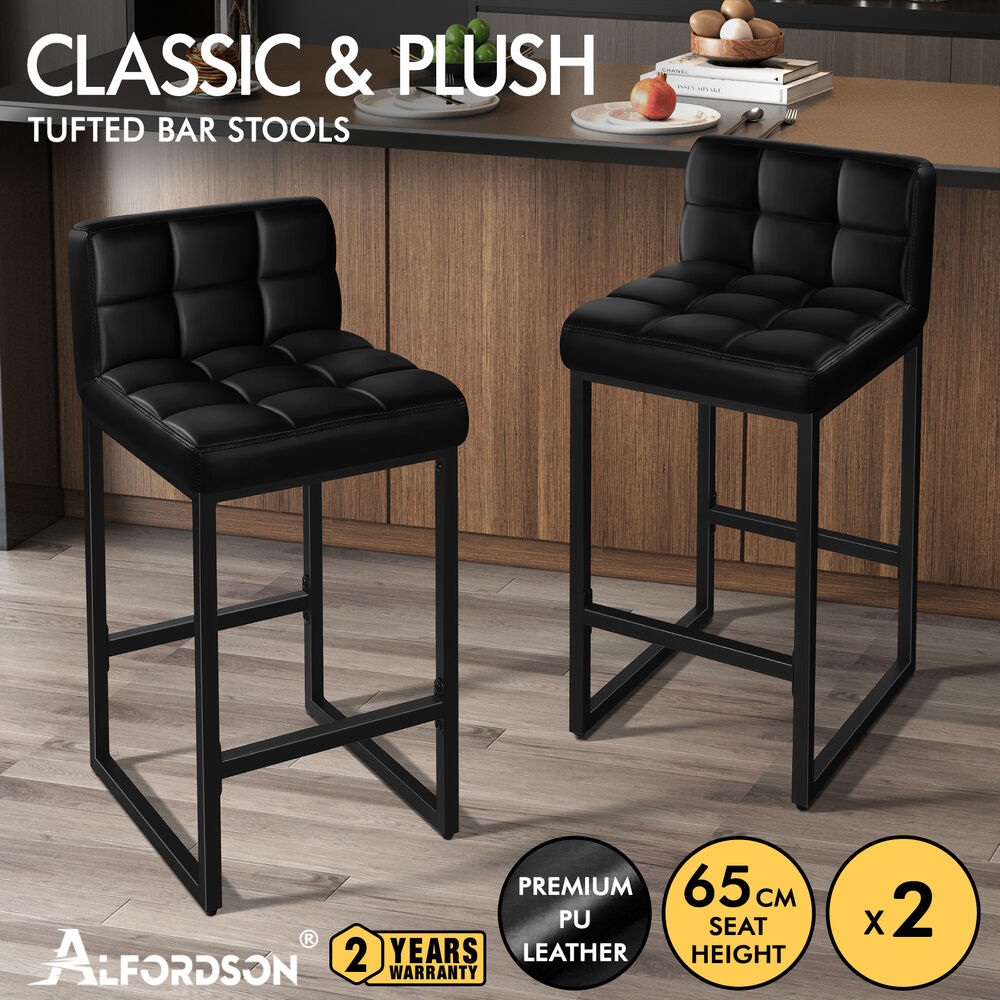 ALFORDSON Bar Stools Kitchen Swivel Gas Lift Wooden Dining Chairs x1/x2/x4 - Picture 1,261 of 1,284