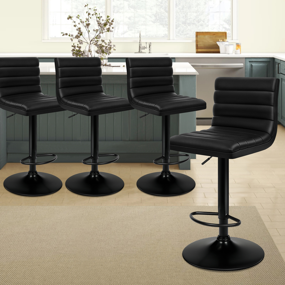 ALFORDSON Bar Stools Kitchen Swivel Dining Chairs Gas Lift Leather/Fabric - Picture 251 of 1,456