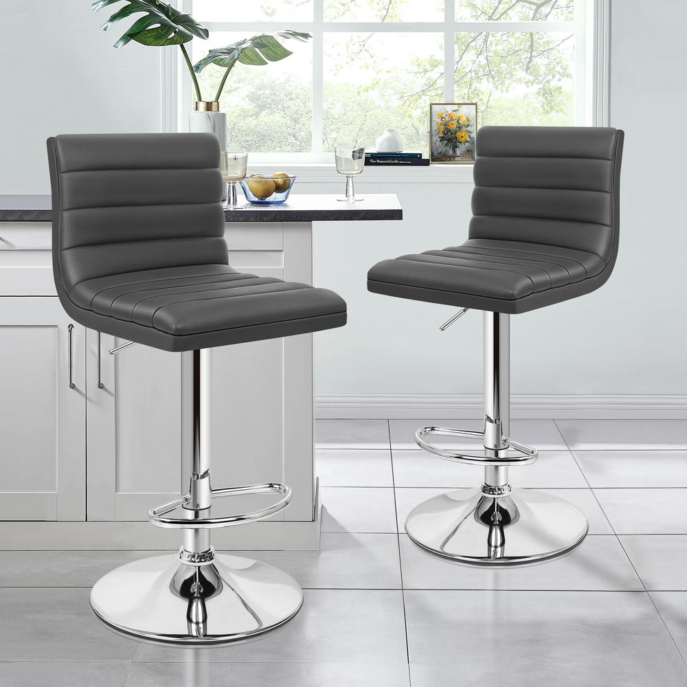 ALFORDSON Bar Stools Kitchen Swivel Dining Chairs Gas Lift Leather/Fabric - Picture 281 of 1,456