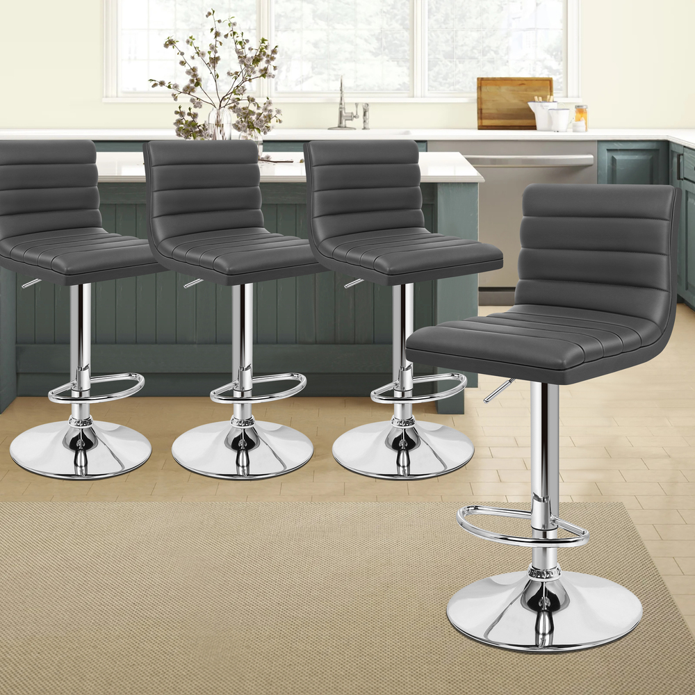 ALFORDSON Bar Stools Kitchen Swivel Dining Chairs Gas Lift Leather/Fabric - Picture 291 of 1,456