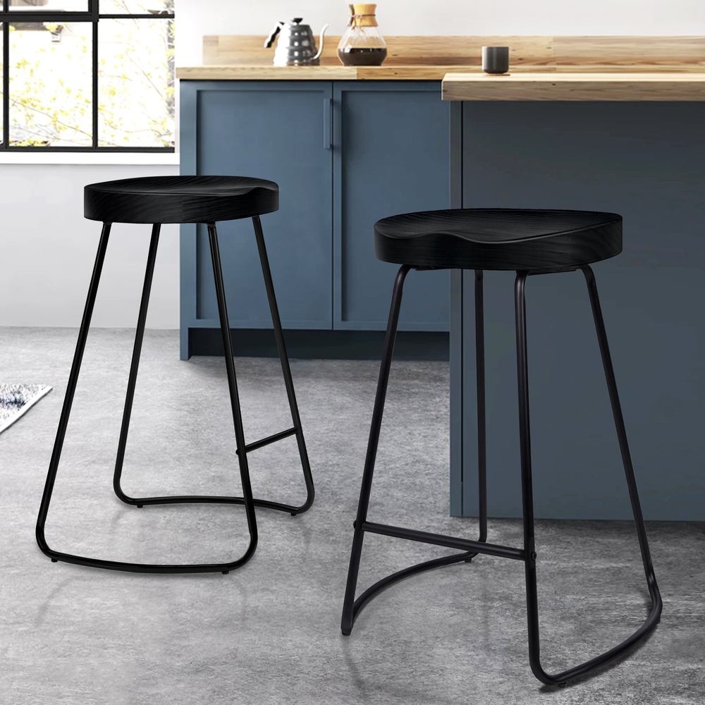 ALFORDSON Bar Stools Kitchen Swivel Gas Lift Wooden Dining Chairs x1/x2/x4 - Picture 37 of 1,152