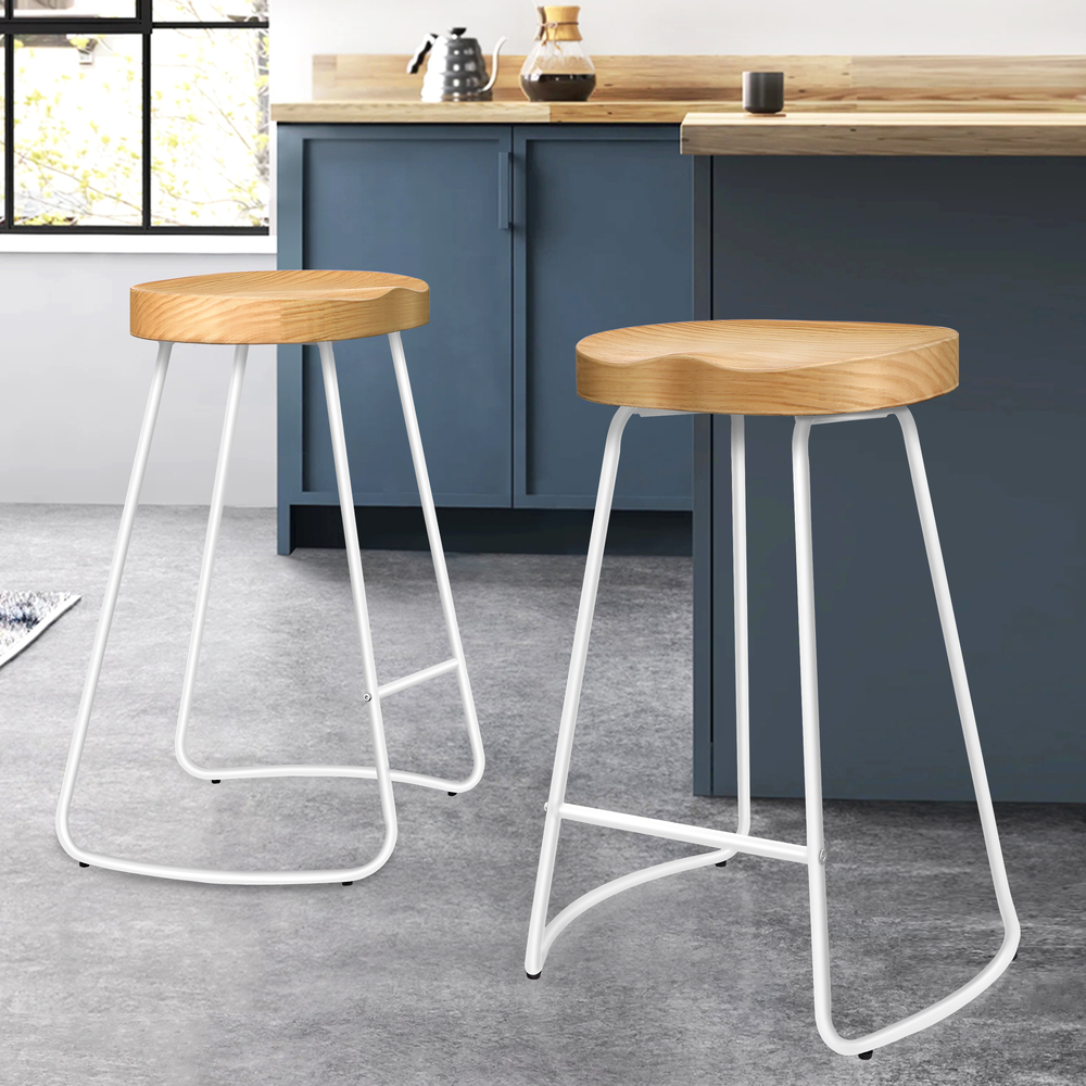 ALFORDSON Bar Stools Kitchen Swivel Gas Lift Wooden Dining Chairs x1/x2/x4 - Picture 49 of 1,152