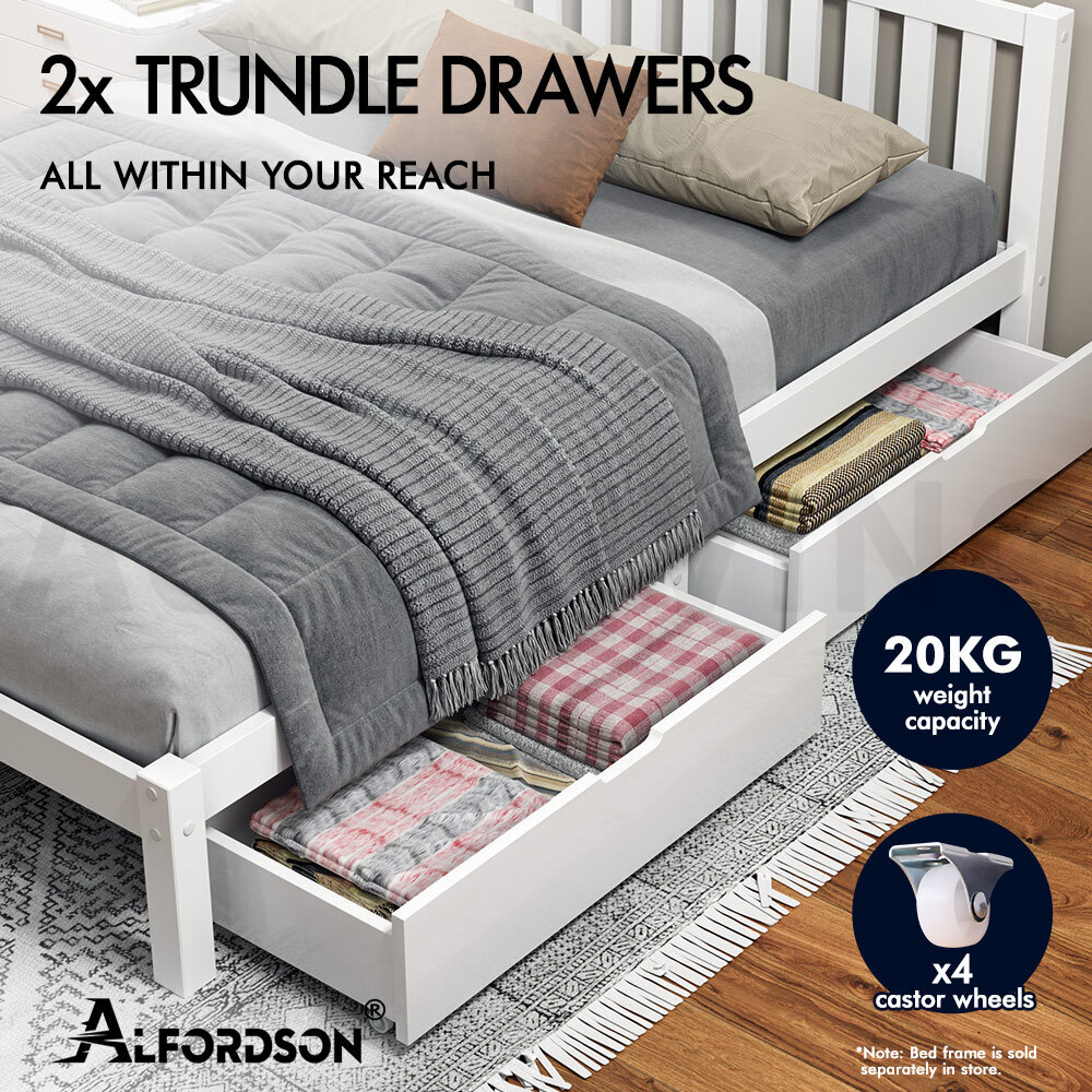 ALFORDSON Bed Frame Queen Double King Single Size Wooden Mattress Base Arne - Picture 54 of 61