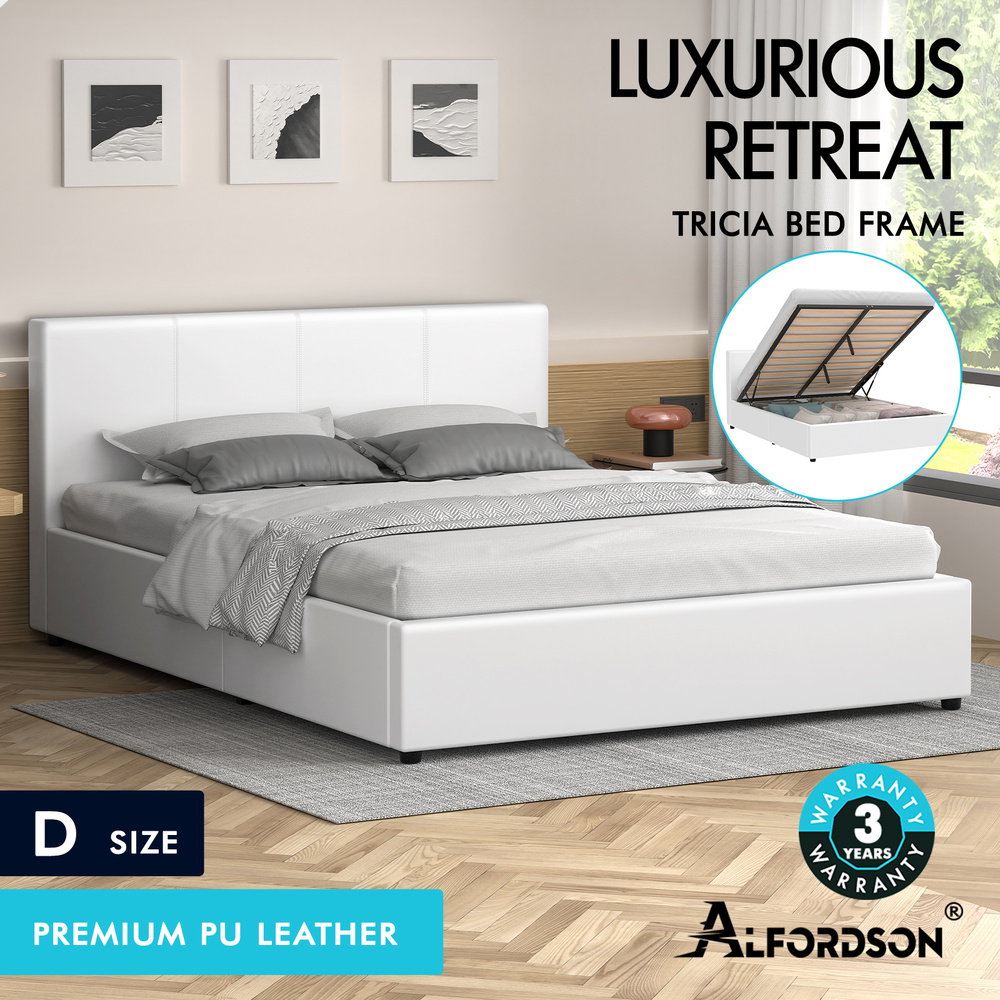 ALFORDSON Bed Frame Queen Double King Single Gas Lift Storage Mattress Base - Picture 55 of 306