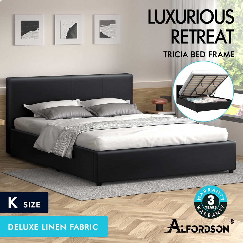 ALFORDSON Bed Frame Queen Double King Single Gas Lift Storage Mattress Base - Picture 103 of 306