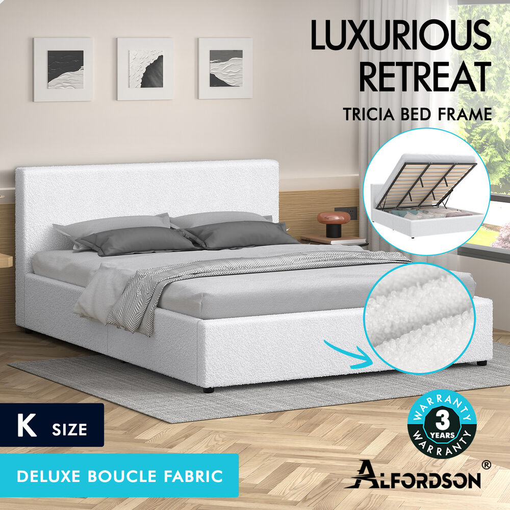 ALFORDSON Bed Frame Queen Double King Single Gas Lift Storage Mattress Base - Picture 67 of 306
