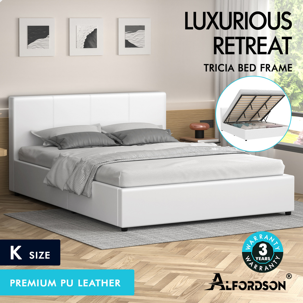 ALFORDSON Bed Frame Queen Double King Single Gas Lift Storage Mattress Base - Picture 115 of 306