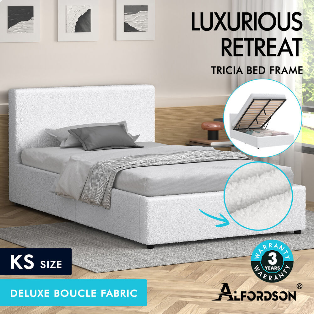 ALFORDSON Bed Frame Queen Double King Single Gas Lift Storage Mattress Base - Picture 127 of 306