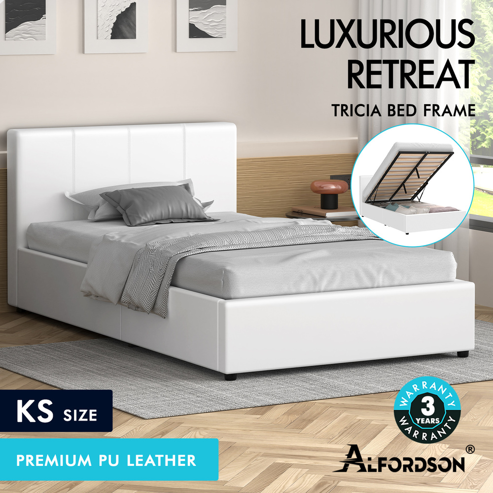 ALFORDSON Bed Frame Queen Double King Single Gas Lift Storage Mattress Base - Picture 175 of 306