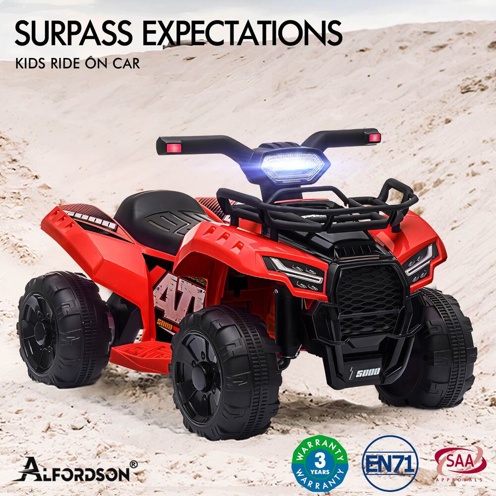 ALFORDSON Kids Ride On Car 6V Electric ATV Toy 25W Motor With USB MP3 LED Lights - Picture 38 of 49