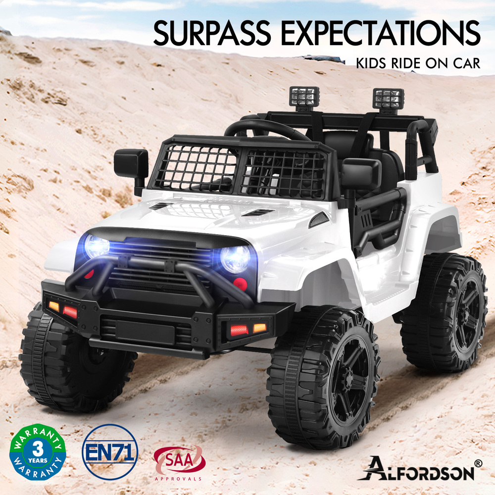 ALFORDSON Kids Ride On Car Toy Jeep Electric 12V 70W Motors R/C LED Lights MP3 - Picture 38 of 49