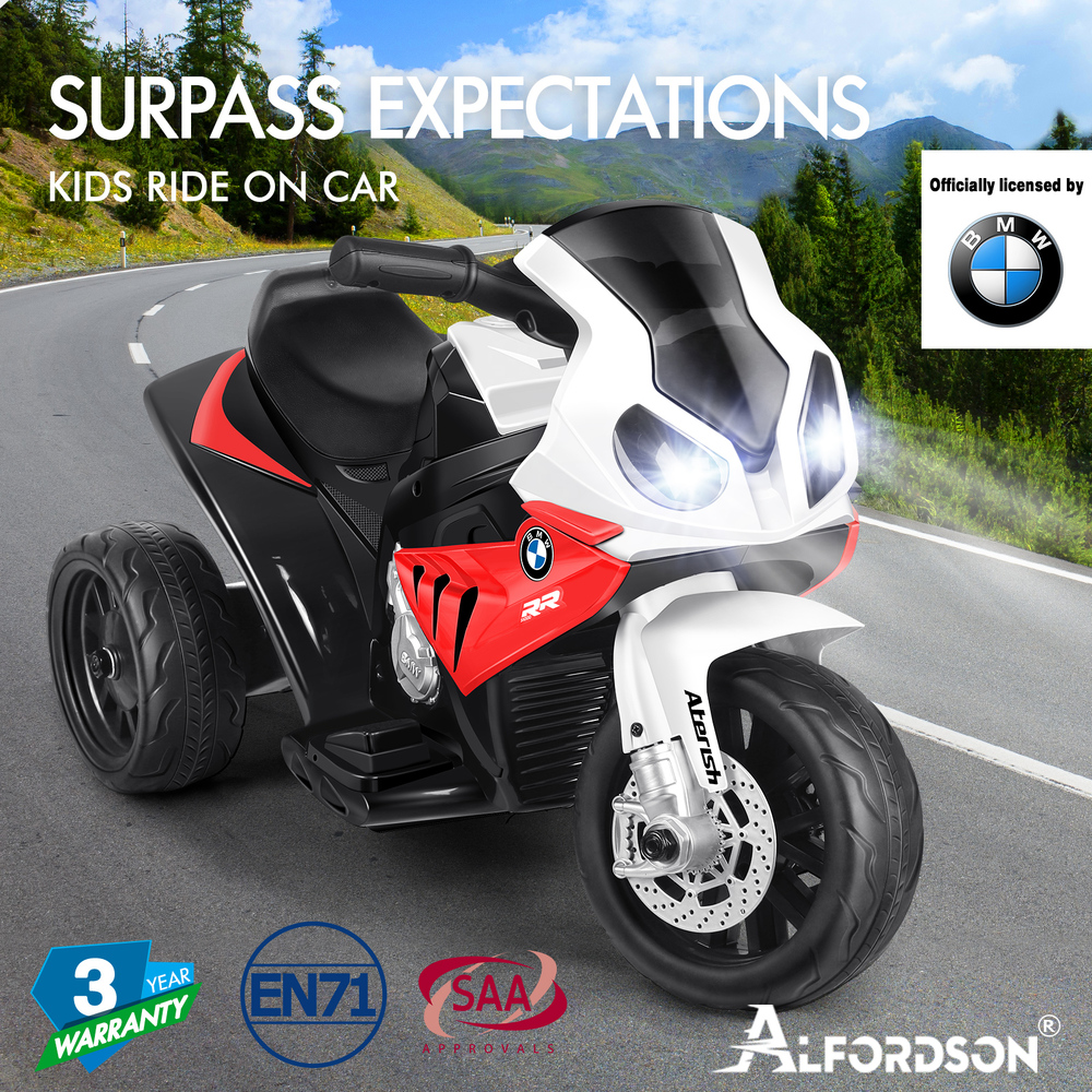 BMW Kids Ride On Car Motorbike S1000RR Licensed Electric Toys Police Bike - Picture 26 of 37