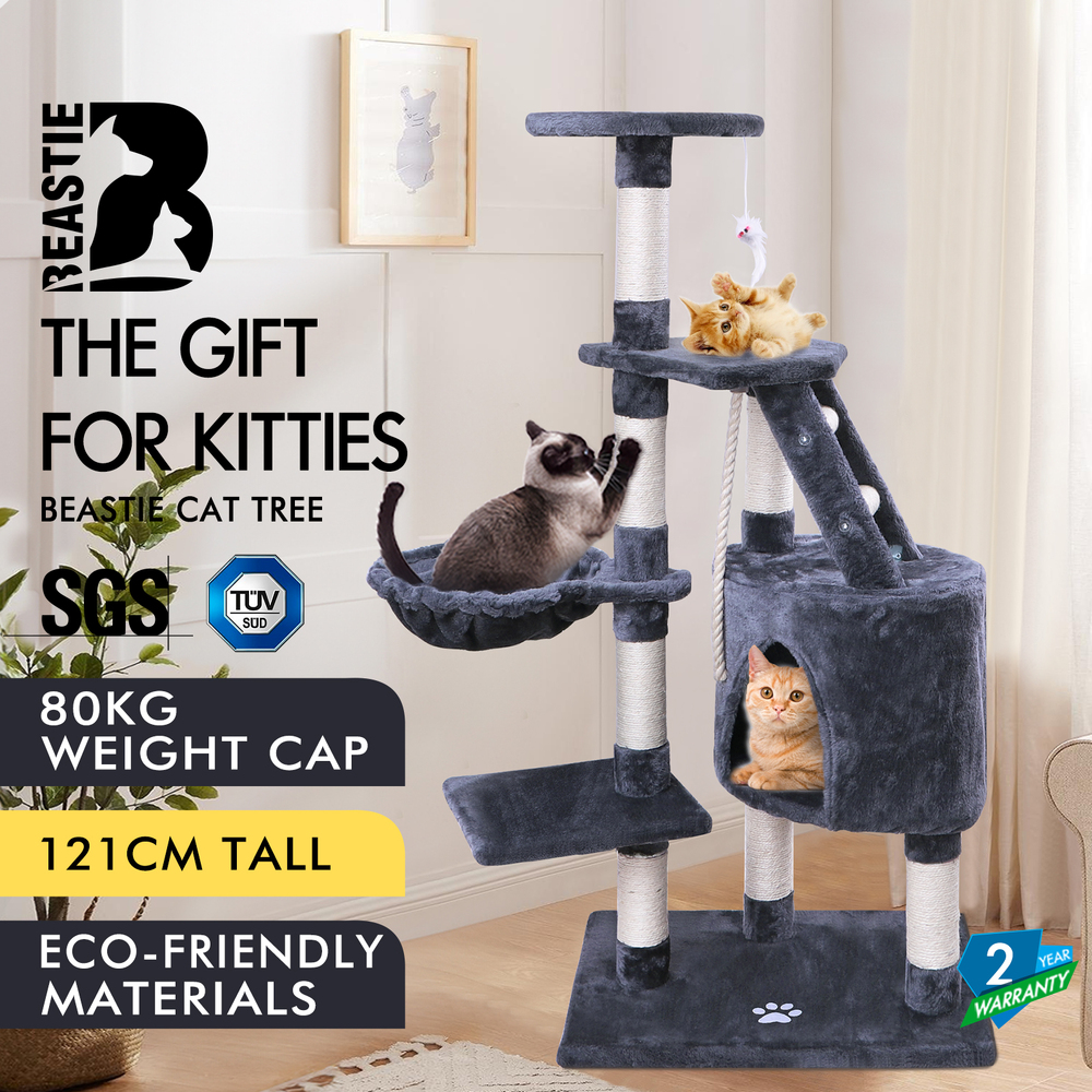 BEASTIE Cat Tree Scratching Post Scratcher Tower Condo House Furniture Bed Stand - Picture 112 of 474