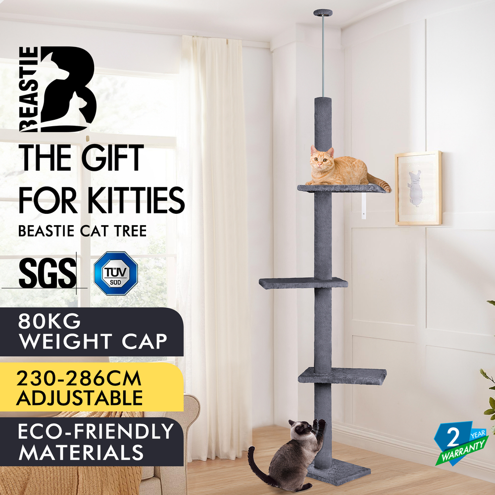 BEASTIE Cat Tree Scratching Post Scratcher Tower Condo House Furniture Bed Stand - Picture 377 of 474