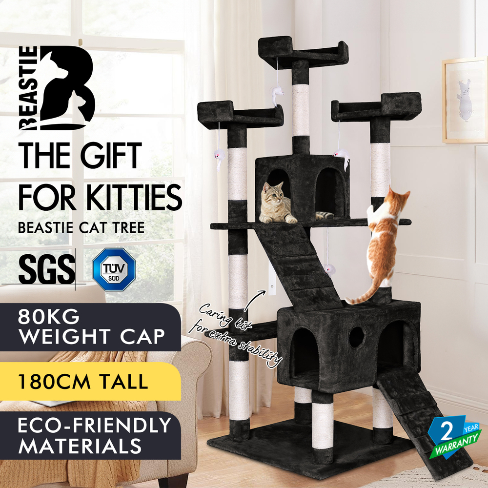 BEASTIE Cat Tree Scratching Post Scratcher Tower Condo House Furniture Bed Stand - Picture 287 of 474