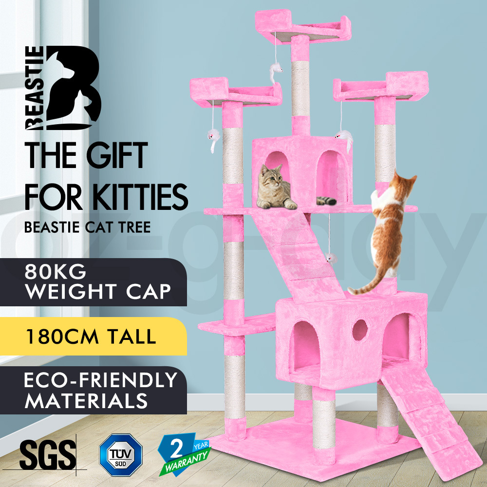 BEASTIE Cat Tree Scratching Post Scratcher Tower Condo House Furniture Bed Stand - Picture 409 of 474