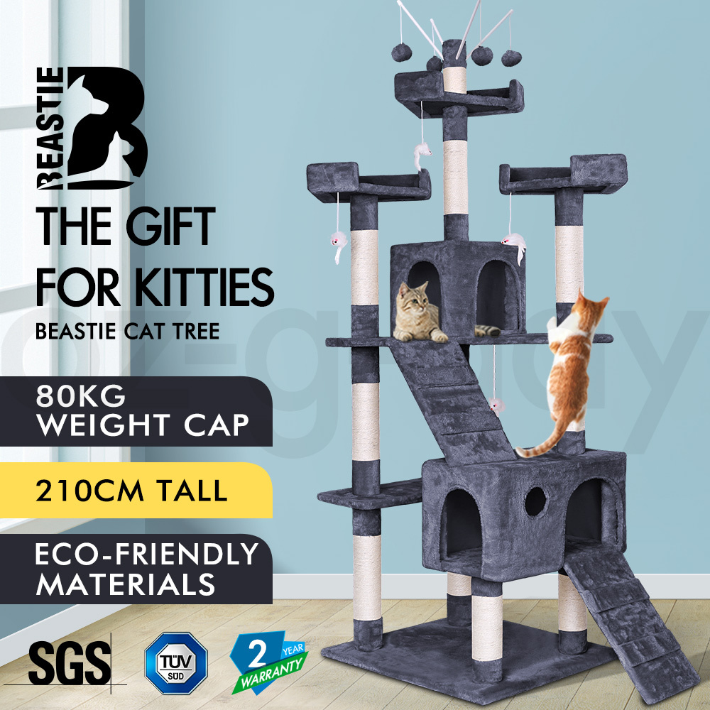 BEASTIE Cat Tree Scratching Post Scratcher Tower Condo House Furniture Bed Stand - Picture 424 of 474