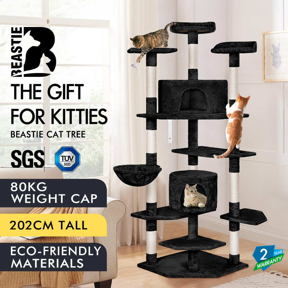 BEASTIE Cat Tree Scratching Post Scratcher Tower Condo House Furniture Bed Stand - Picture 331 of 474