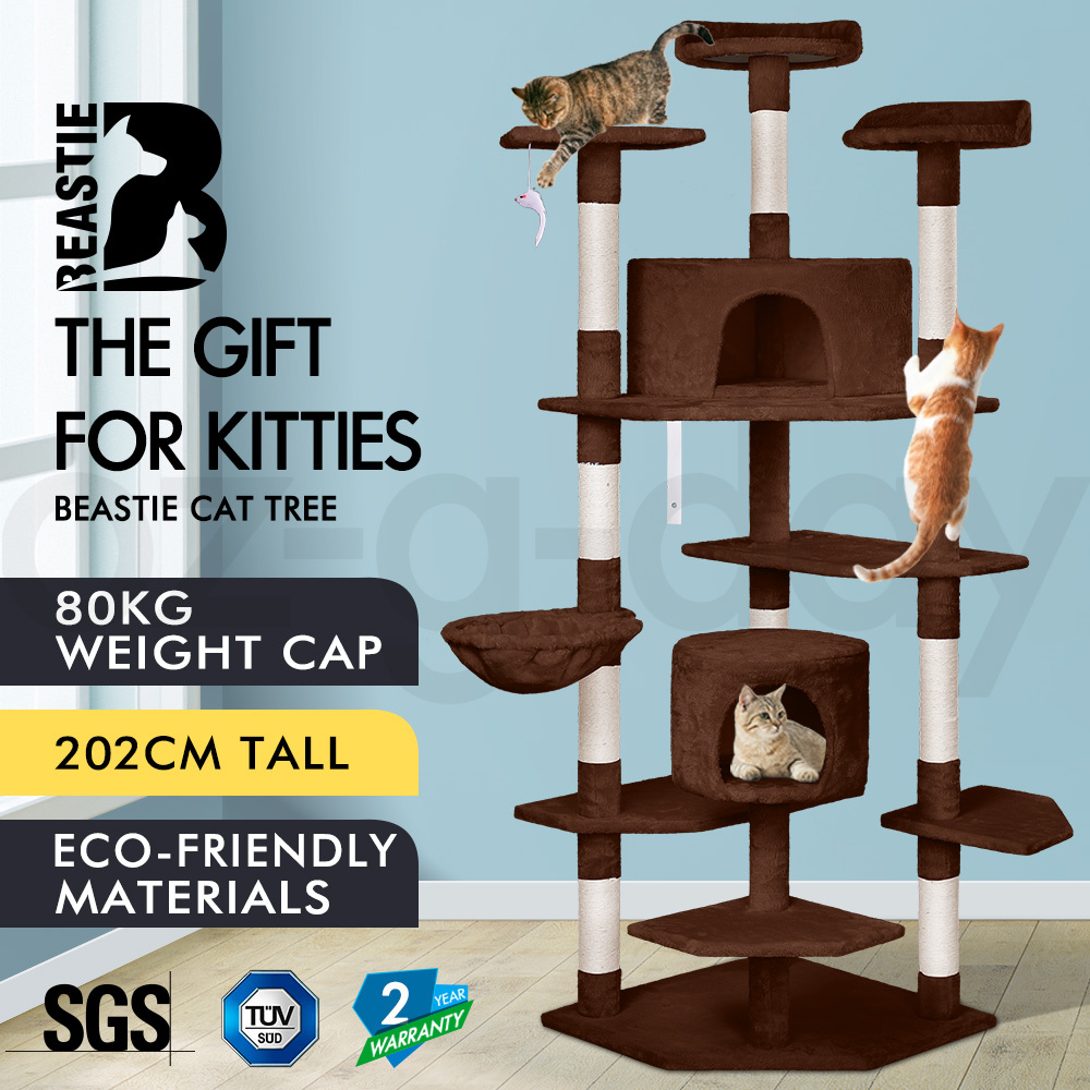 BEASTIE Cat Tree Scratching Post Scratcher Tower Condo House Furniture Bed Stand - Picture 429 of 474